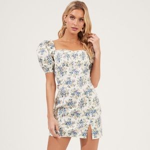 ASTR Puff Sleeve Mini Dress